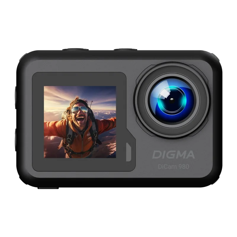 Экшн-камера Digma DiCam 980 черный