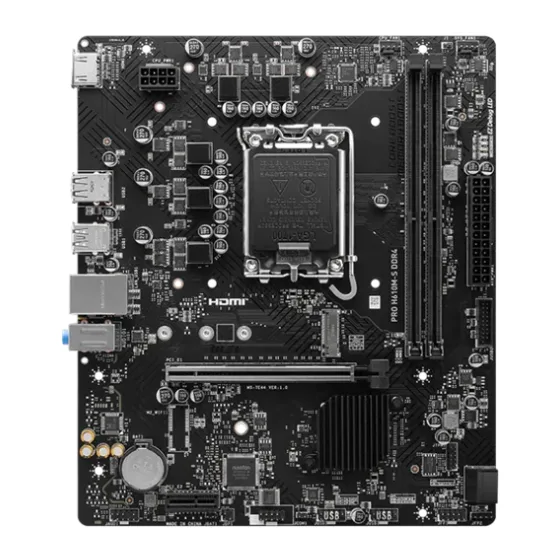 Материнская плата MSI Pro H610M-S DDR4