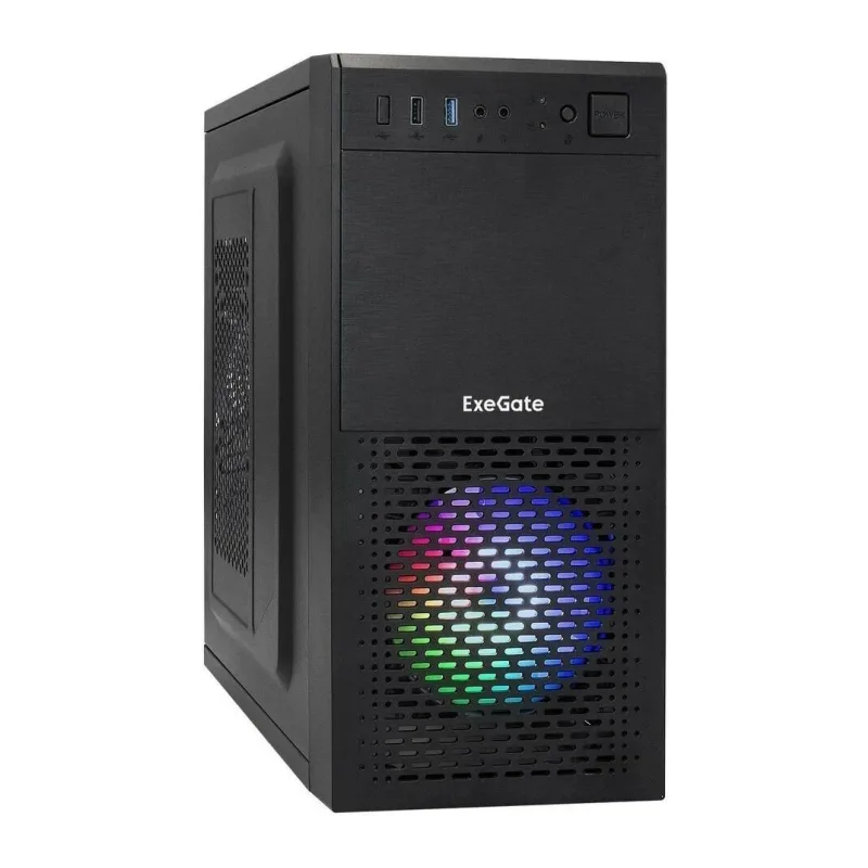 Корпус ExeGate mEVO-7807 без БП черный (EX292981RUS)