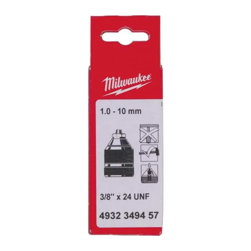 Патрон бесключевой Milwaukee 3/8"х24 1-10мм (4932349457)