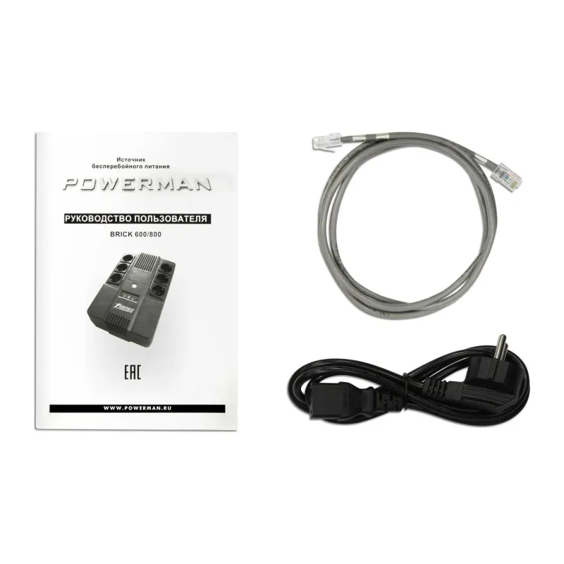 Источник бесперебойного питания PowerMan Brick 600 600VA (6120043)