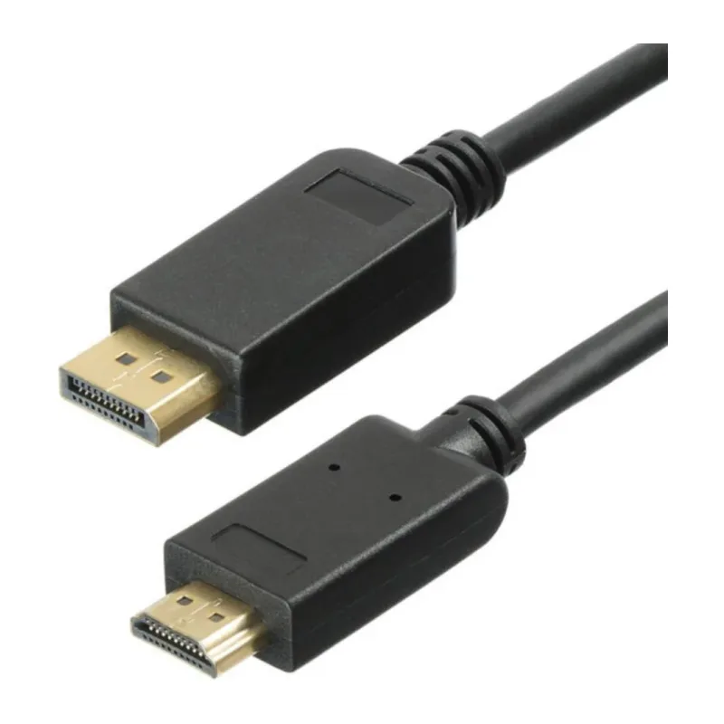 Кабель Buro v 1.2 DisplayPort (m)/HDMI (m) 2м позолоченные контакты черный (BHP DPP_HDMI-2)