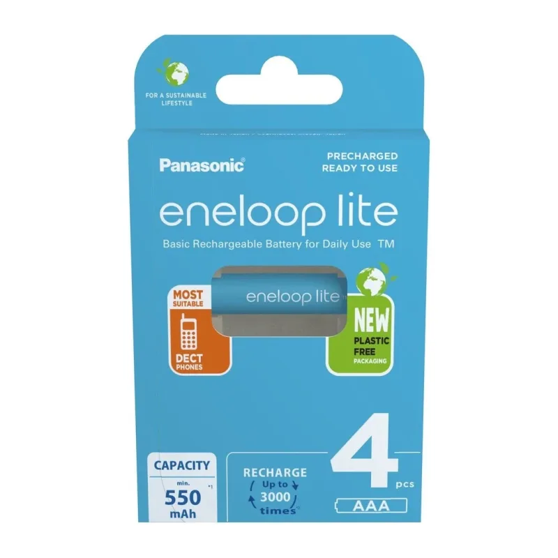 Аккумулятор Panasonic Eneloop Lite AAA 550mAh BL4 (BK-4LCCE/4CP)