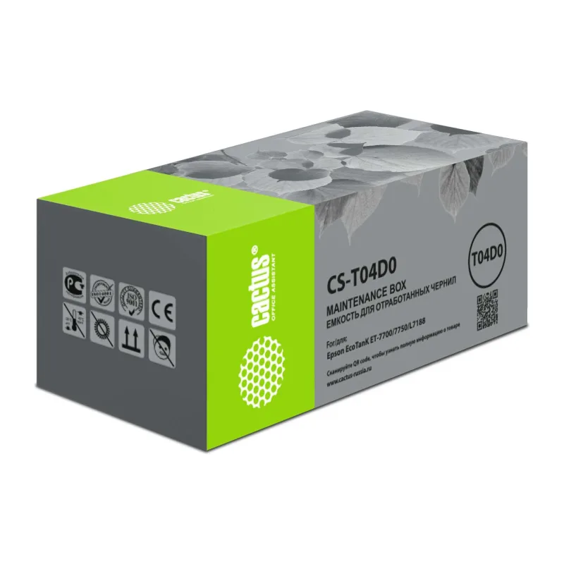 Емкость для отработанных чернил CACTUS T04D0
