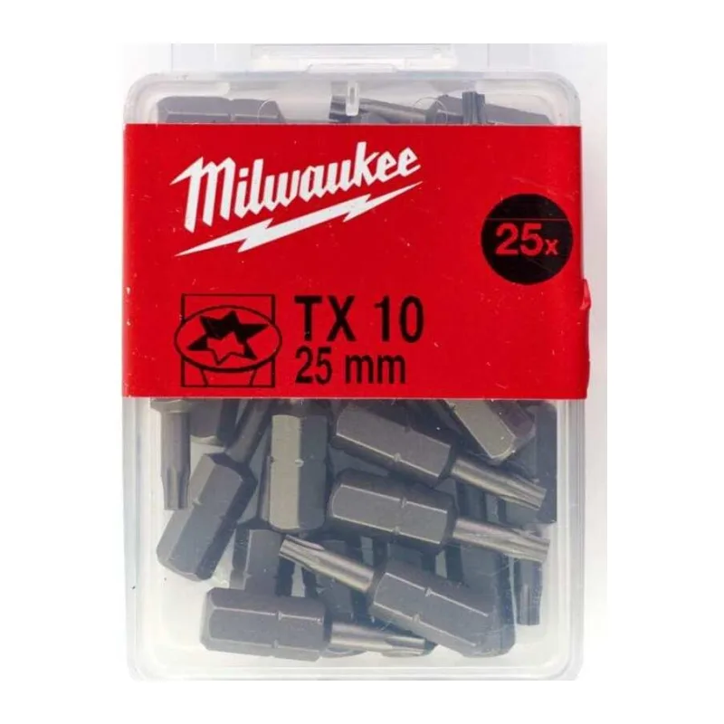 Бита Milwaukee TX10 25мм 25шт (4932399594)