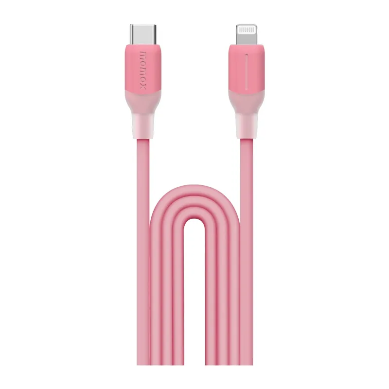Кабель Momax 1-Link DL53P USB-C/Lightning 1.2м Pink