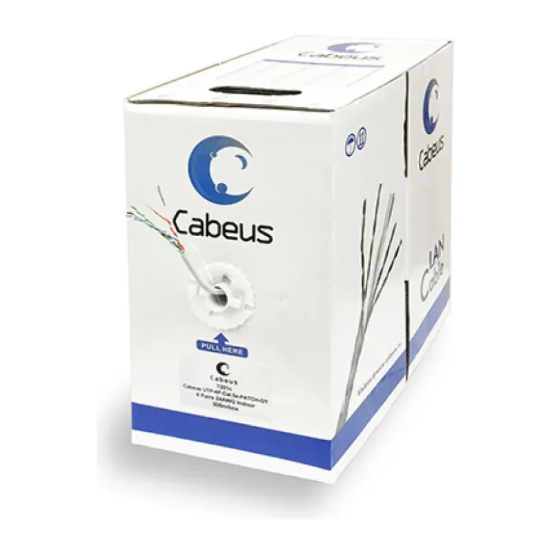 Кабель витая пара Cabeus UTP-4P-Cat.5e-PATCH-GY серый