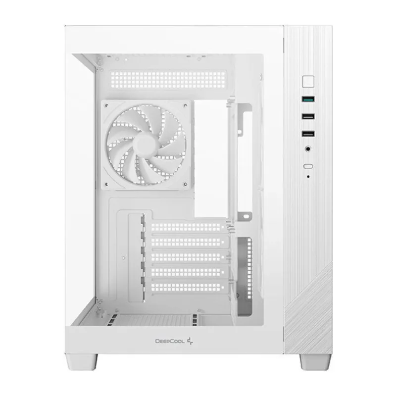 Корпус DeepCool CG330 3F WH mATX без БП белый (R-CG330-WHNGM3-G)