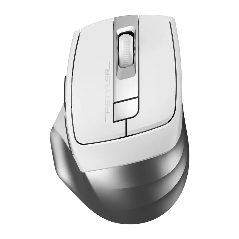 Мышь A4Tech Fstyler FG35 серебристый/белый
