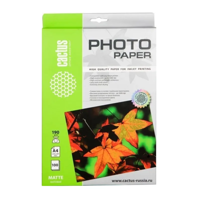 Фотобумага Cactus CS-MA4190100
