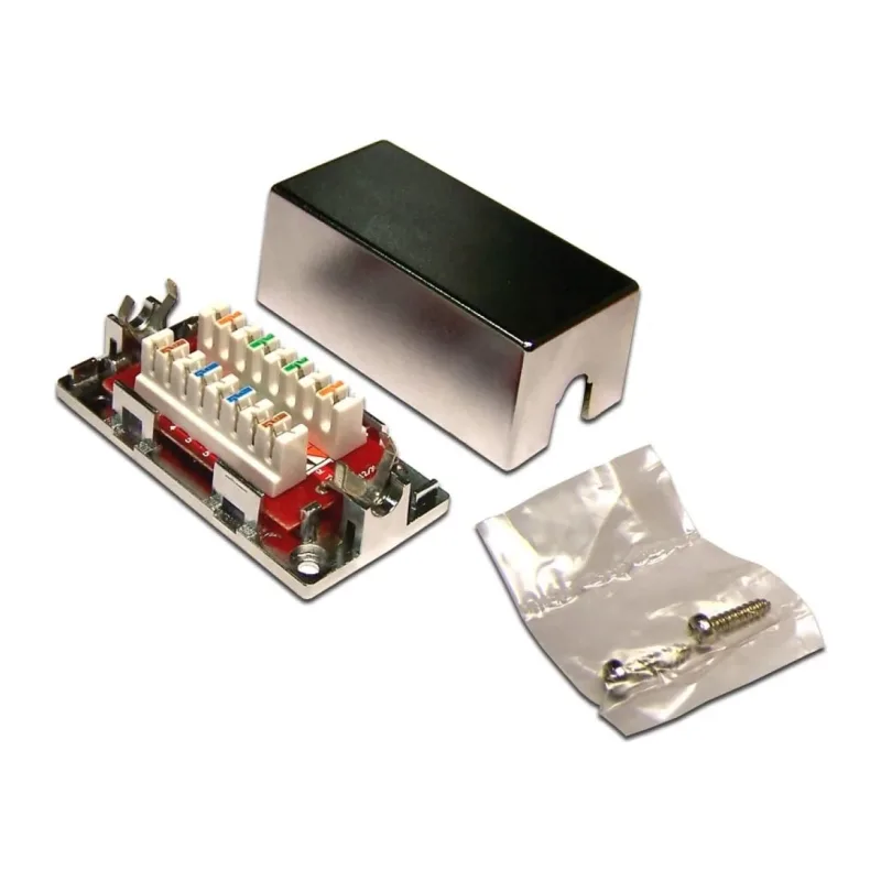 Соединитель Lanmaster LAN-CNB-STP5E серебристый