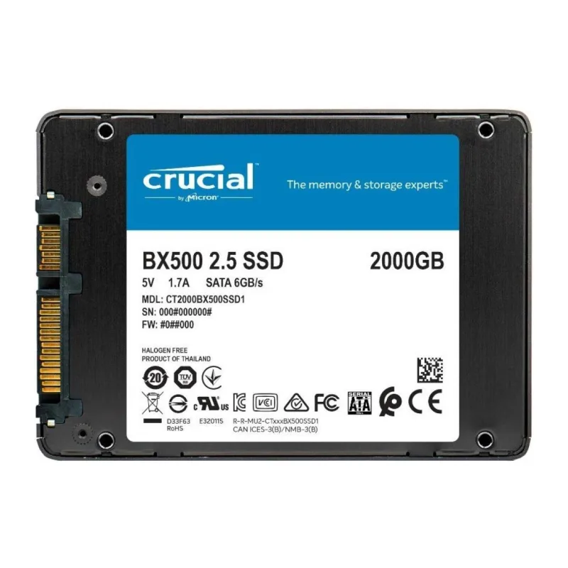 SSD диск Crucial BX500 2TB (CT2000BX500SSD1)