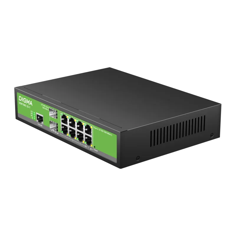 Коммутатор Digma DSW708G-2S-T