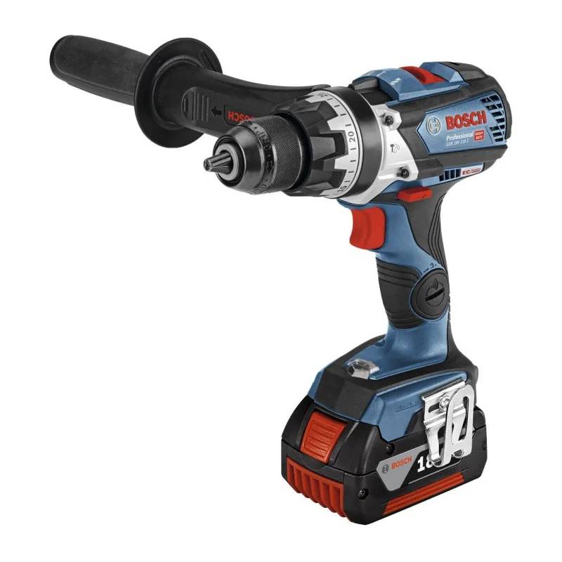 Дрель-шуруповерт Bosch GSR 18V-110 C Professional с 2-мя АКБ, кейс (06019G010C)