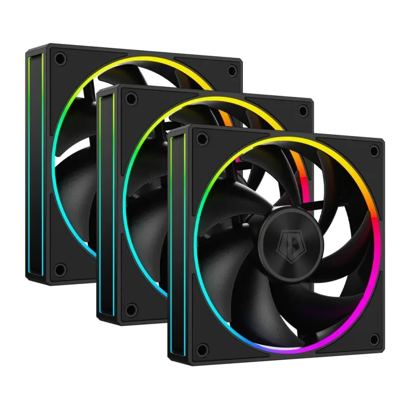 Набор вентиляторов для корпуса ID-Cooling AF-127-ARGB-K Trio Black