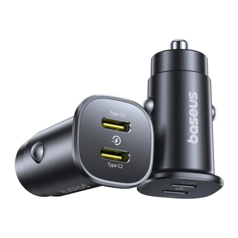 Автомобильное зарядное Baseus BS-C15C2 GoTrip DP1 Car Charger C+C 30W Cosmic Black (C00072300123-01)