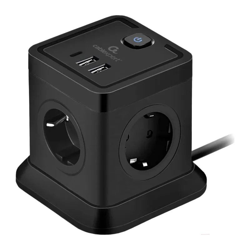 Сетевой фильтр Cablexpert Tower TWR-4-CU2-B-2