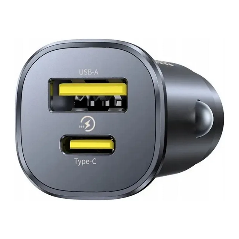 Автомобильное зарядное Baseus BS-C15C1 GoTrip DP1 Car Charger C+U 30W Cosmic Black (C00072300123-00)