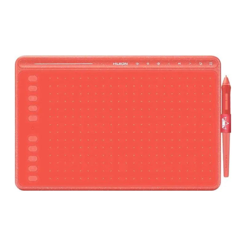 Графический планшет Huion HS611 коралловый красный