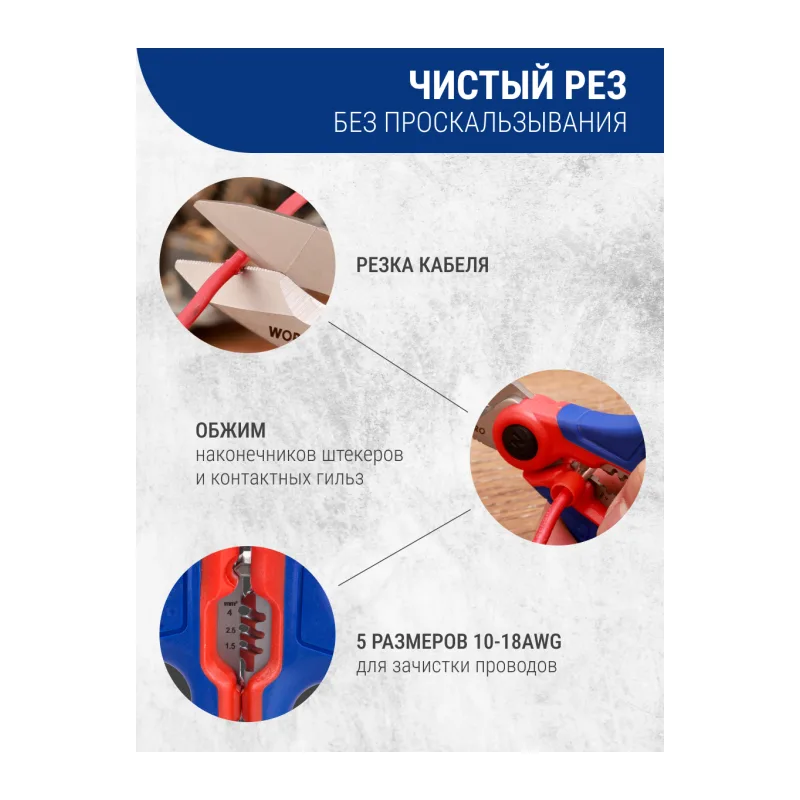 Ножницы строительные WorkPro WP294003