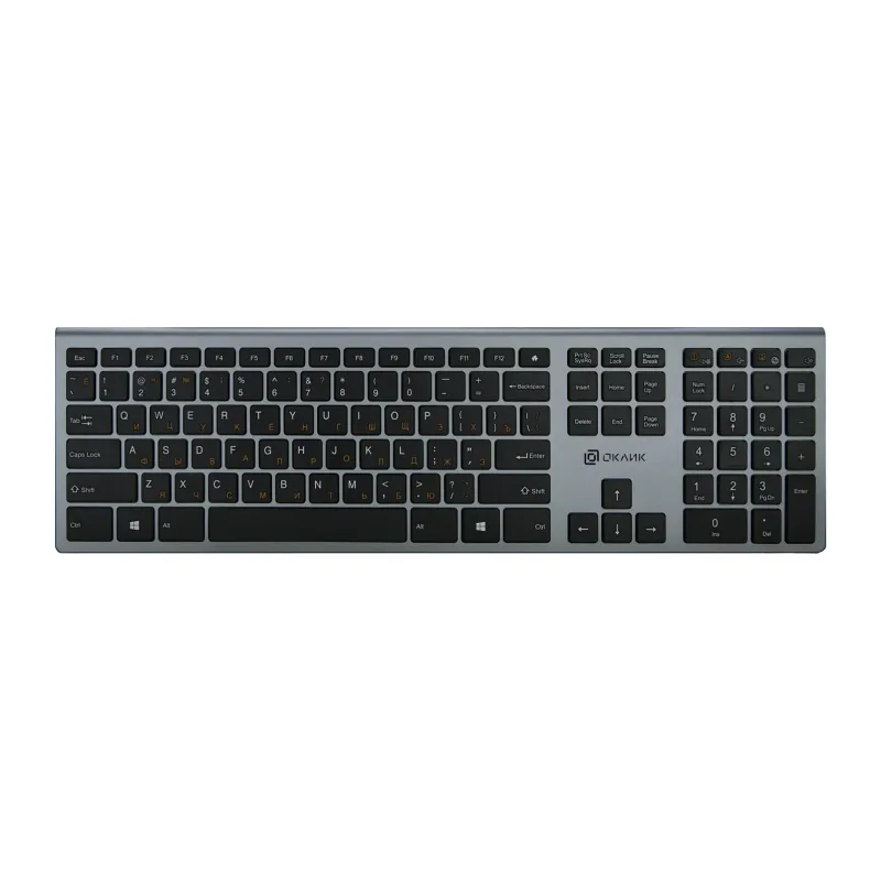 Клавиатура Oklick 890S WT-1901 серый (1196549)