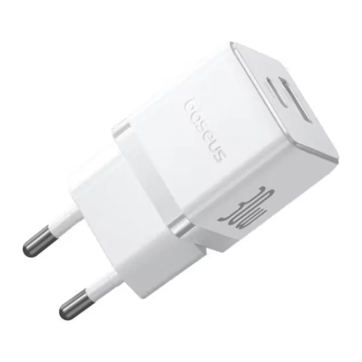 Сетевое зарядное устройство Baseus Palm C+U 30W EU Moon White (P1011160A213-01)