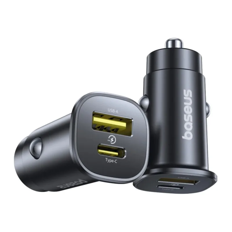 Автомобильное зарядное Baseus BS-C15C1 GoTrip DP1 Car Charger C+U 30W Cosmic Black (C00072300123-00)