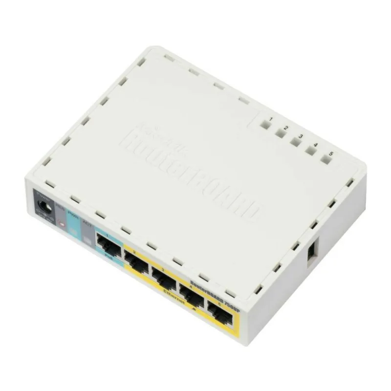 Маршрутизатор MikroTik RB750UPr2 (4UTP 10/100Mbps, 1WAN, USB, 1PoE)