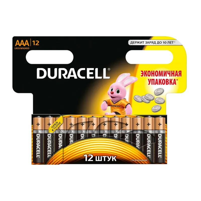 Батарейка Duracell Optimum MN2400 LR03 AAA BL12