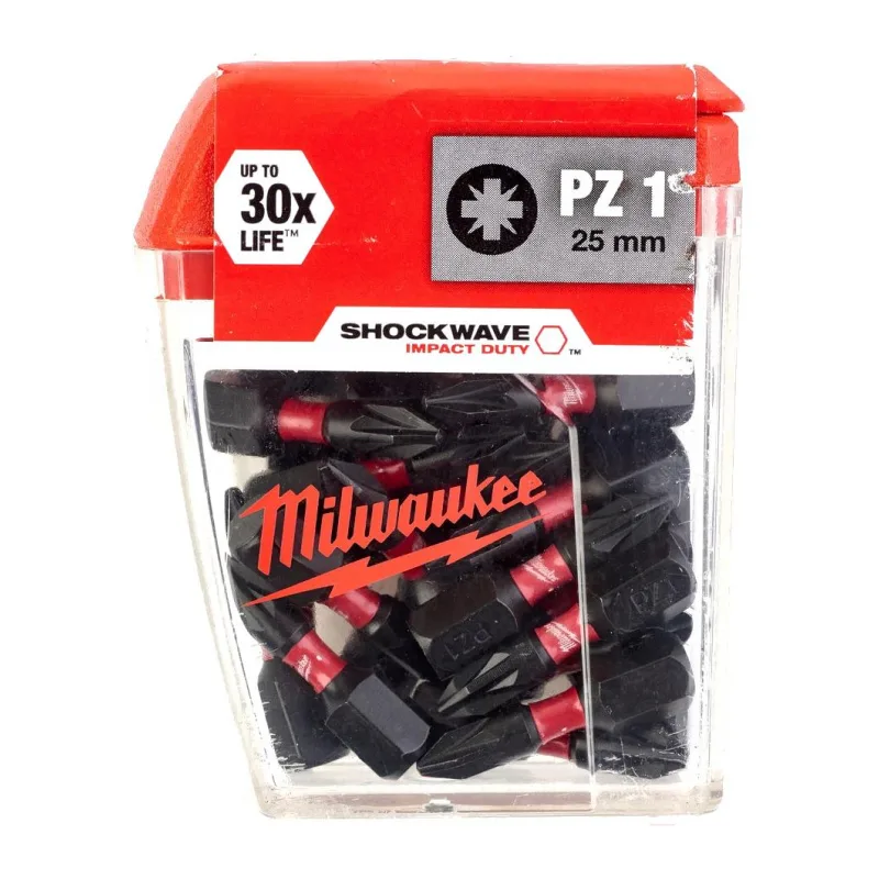 Бита Milwaukee Shockwave PZ1 25мм 25шт (4932430861)