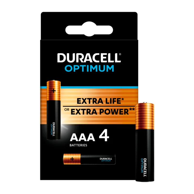 Батарейка Duracell Optimum MN2400 LR03 AAA BL4