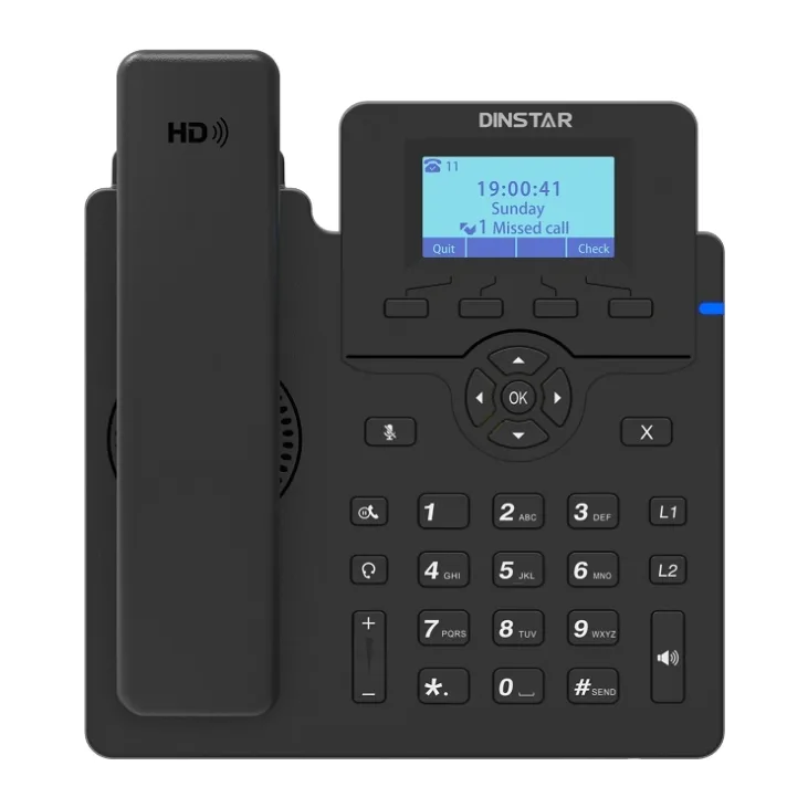 IP-телефон Dinstar C60GP черный