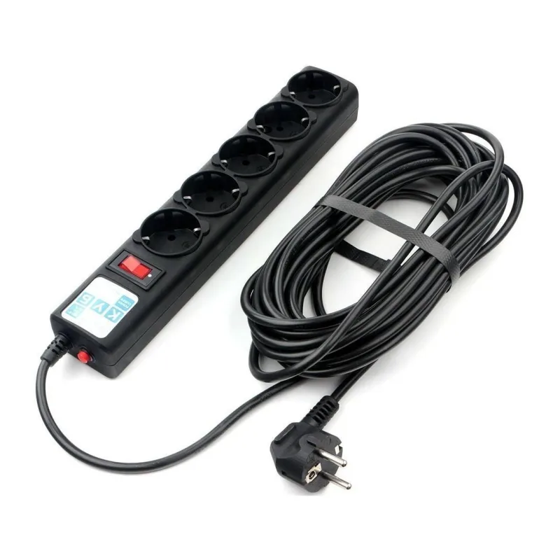 Удлинитель Power Cube SPG5-10M черный