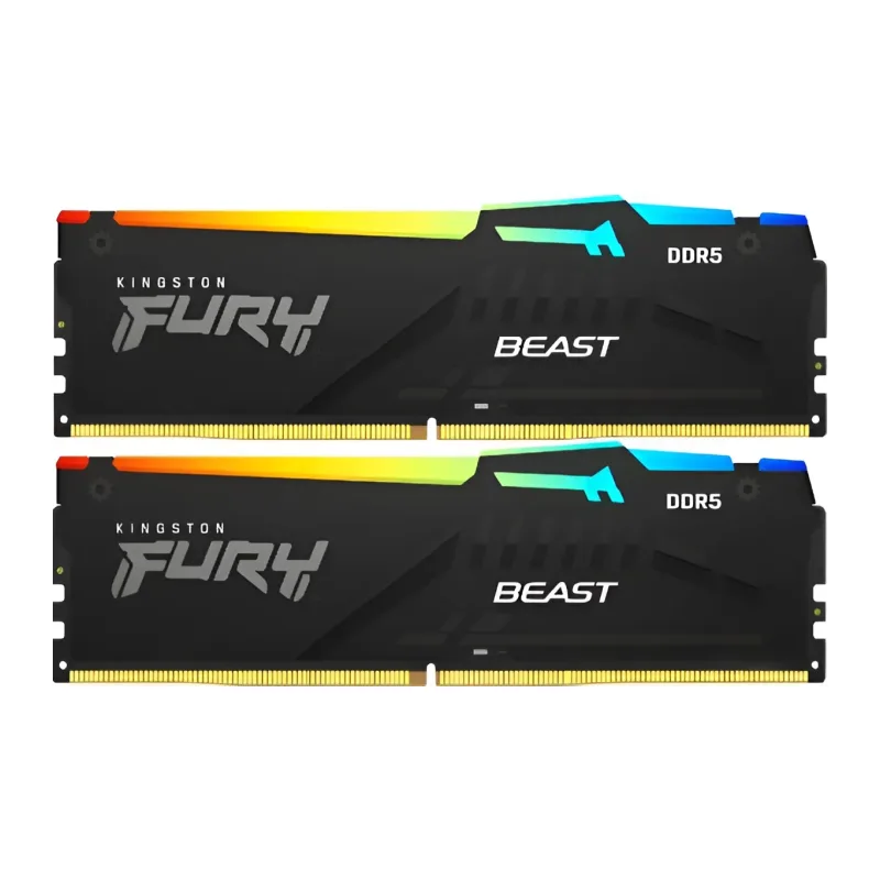 Оперативная память Kingston Fury Beast RGB 2x16GB DDR5 (KF560C30BBEAK2-32)