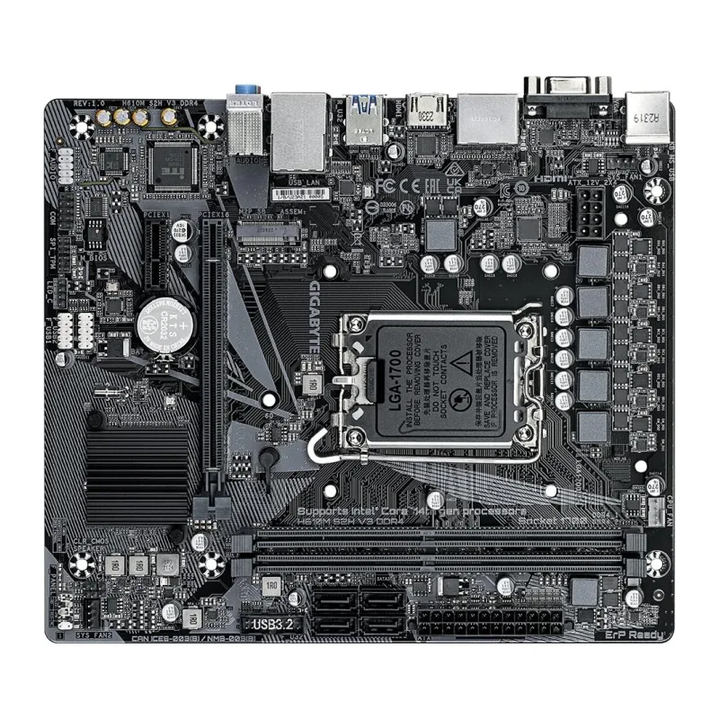 Материнская плата GigaByte H610M S2H V3 DDR4, LGA1700, mATX