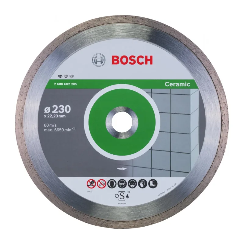 Алмазный диск Bosch 230х22мм Standard for Ceramic 2608602205