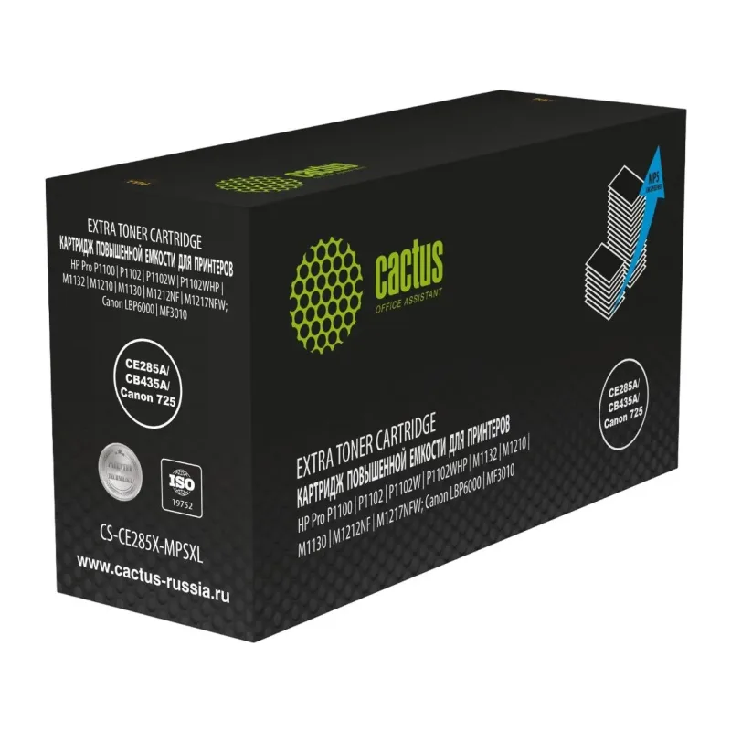 Картридж Cactus CE285A/CB435A черный (CS-CE285X-MPSXL)