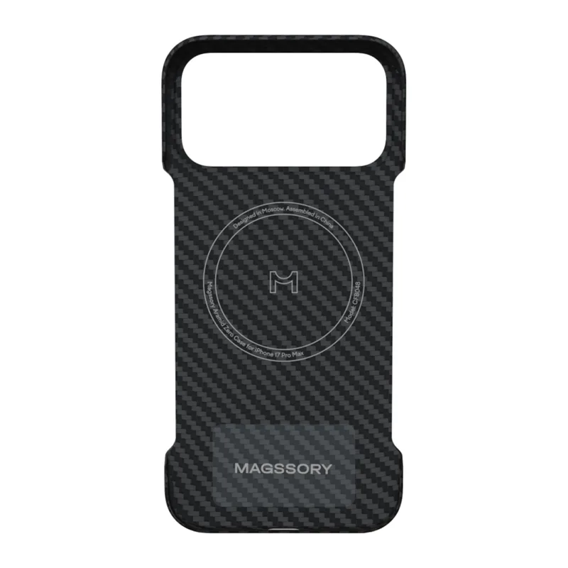 Чехол для смартфона Magssory Aramid Zero Case для iPhone 17 Pro Max черный (CFB048)