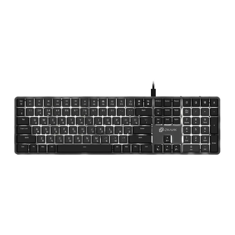 Клавиатура Oklick K953X черный/серый (1901086)