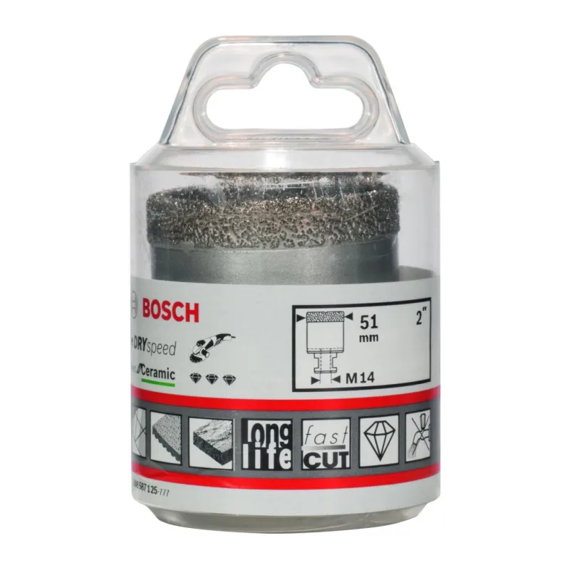 Алмазная коронка Bosch М 51мм Dry Speed 2.608.587.125