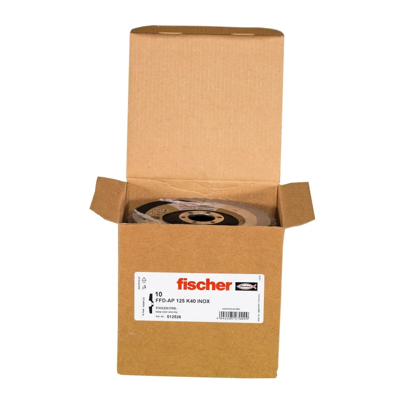 Диск лепестковый Fischer FFD-AP 125 K40 Inox (512526)
