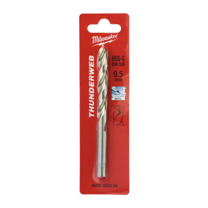 Сверло по металлу Milwaukee Thunderweb HSS-G 9.5x125мм (4932352366)