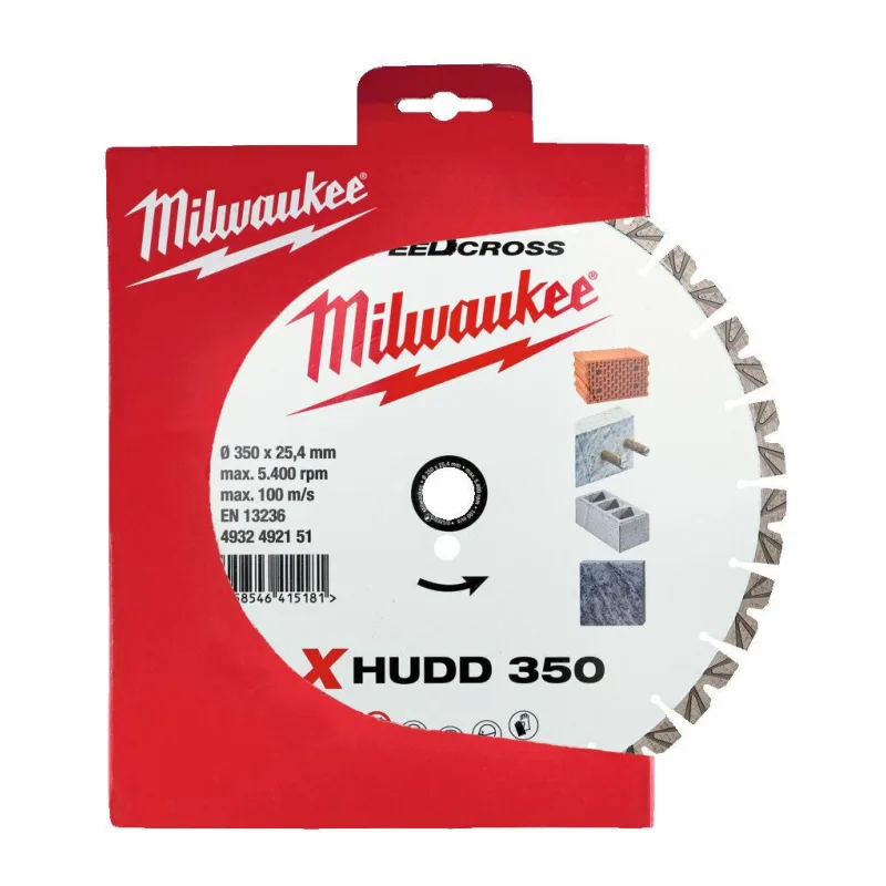 Алмазный диск Milwaukee Speedcross X-HUDD 350мм (4932492151)