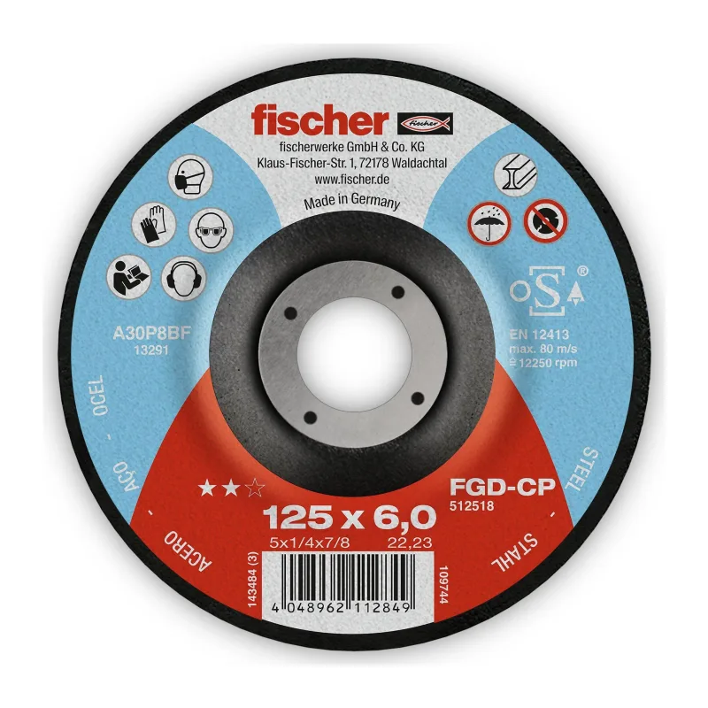 Диск шлифовальный Fischer FGD-CP 125x6.0x22.23 Carbon (512518)