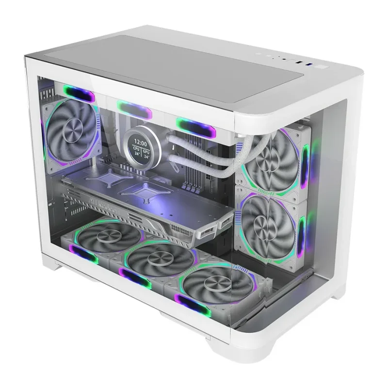 Корпус 1stPlayer UV6 без БП White (UV6-WH-2FC7R-W-1FC7-W)