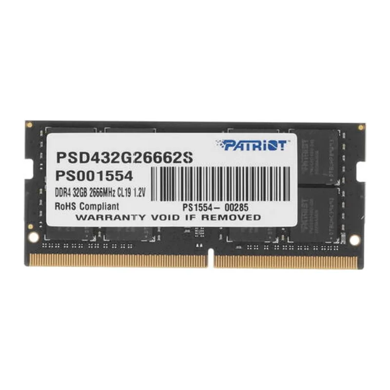 Оперативная память Patriot Signature Line 32GB DDR4 SODIMM PC4-21300 (PSD432G26662S)