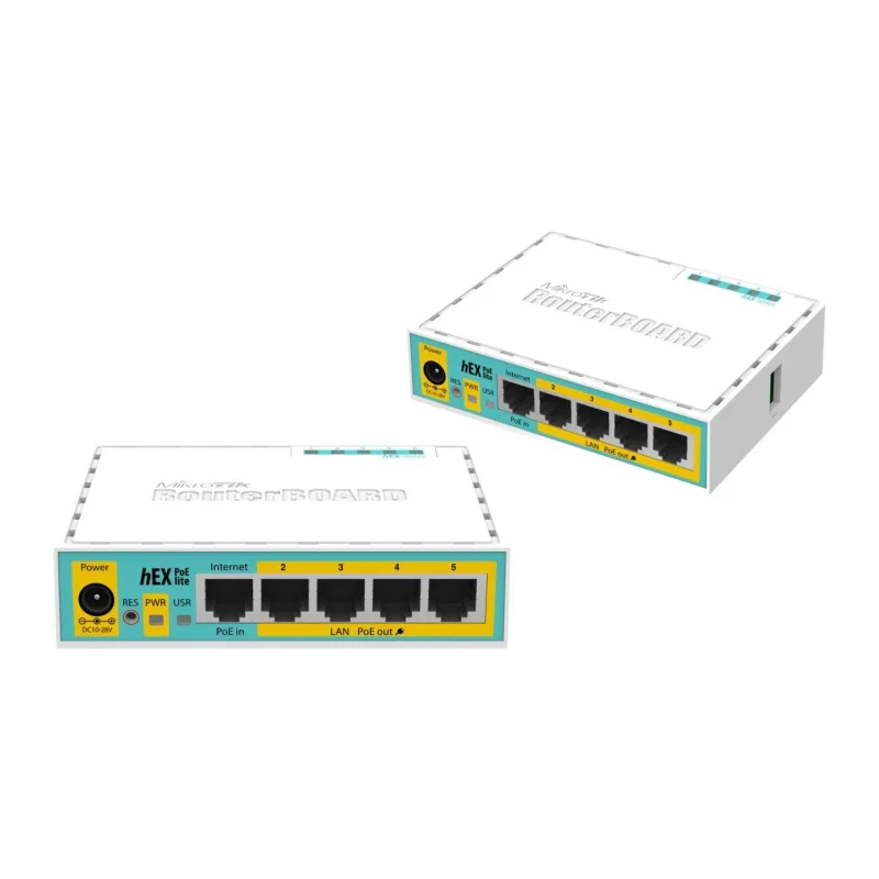 Маршрутизатор MikroTik RB750UPr2 (4UTP 10/100Mbps, 1WAN, USB, 1PoE)