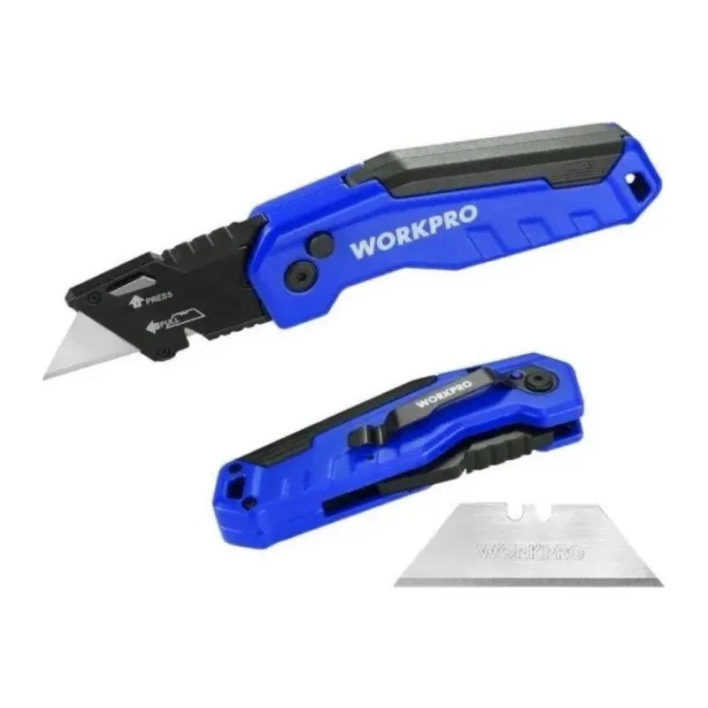 Нож строительный WorkPro WP211025 синий