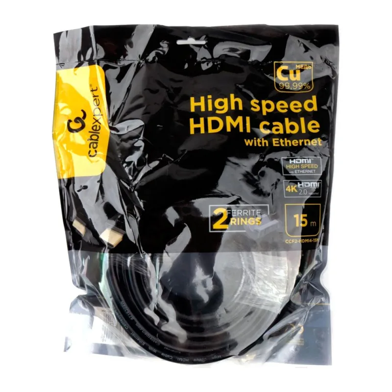 Кабель Cablexpert CCF2-HDMI4-15M HDMI - HDMI 15 м черный