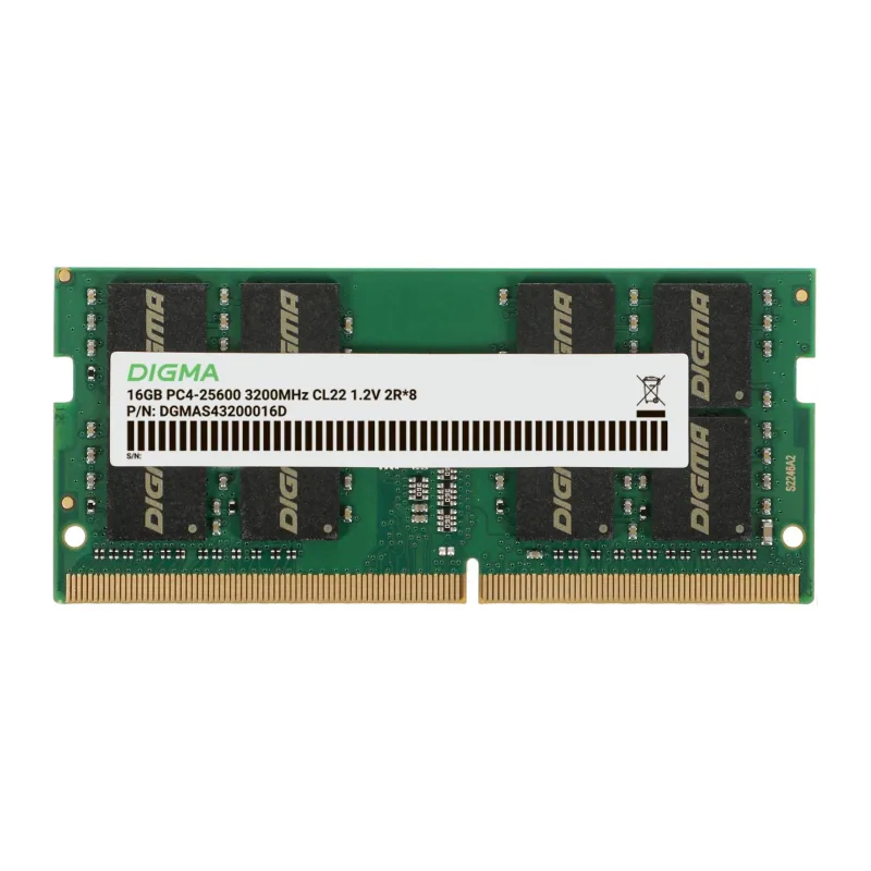Оперативная память Digma DDR4 16Gb 3200MHz (DGMAS43200016D)